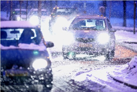 verkeer, sneeuw, vorst