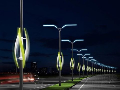 led-verlichting, verkeer, snelweg