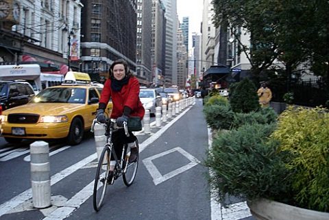 New York, City, fietspad