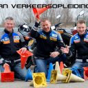 Kern Verkeersopleidingen: vlnr: René Dame, Arjan Koppelaar (beiden van Rijschool Frank) Otto-Hans Koekkoek (Motor- en Autorijschool EMO