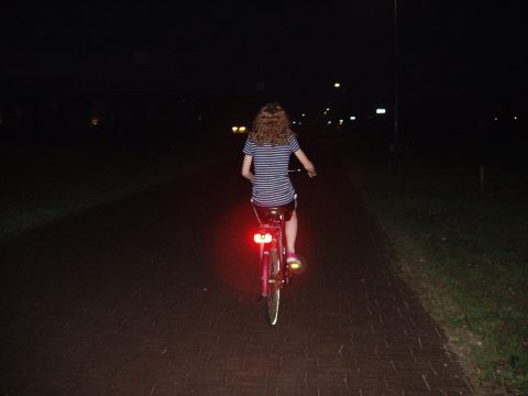 fietsen in het donker
