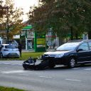 Ongeval met lesauto in Eemnes. Foto: AS Media